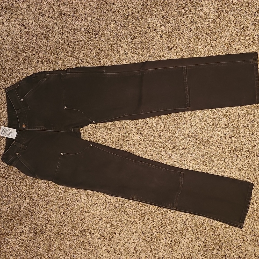 Carharrtt Brown Western workwear jeans sz 2 length 34 bootcut